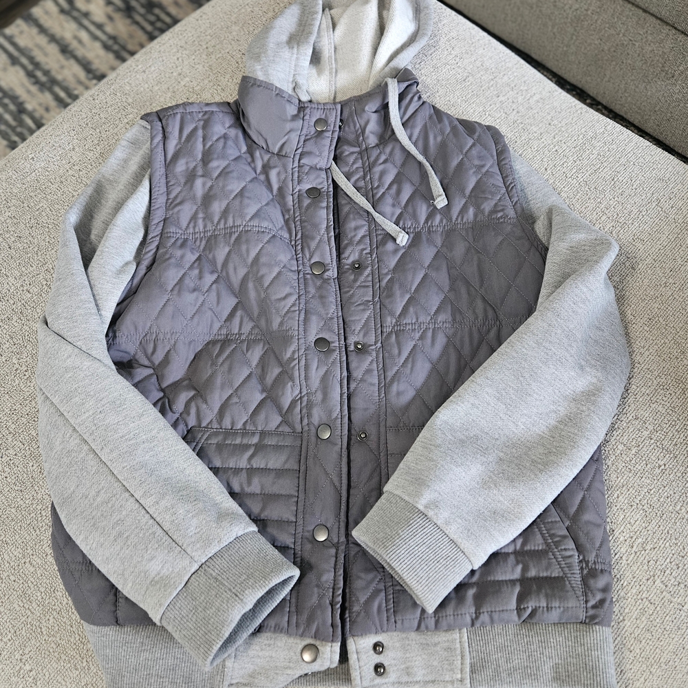 BKE Quilted Button Down Jacket